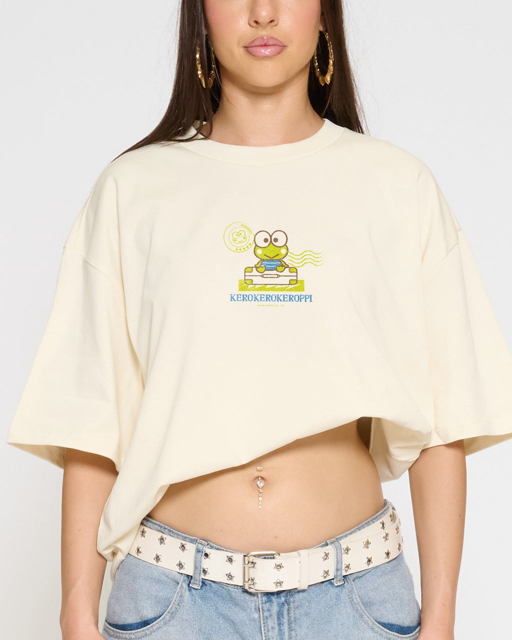 Keroppi Stamp Oversized Tee Unisex