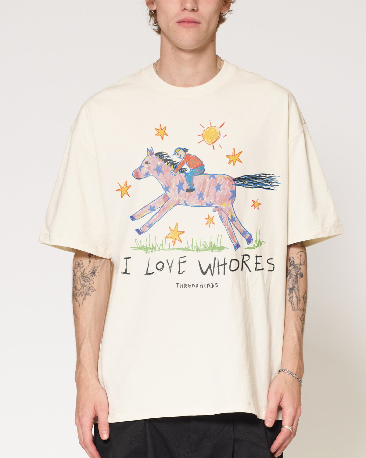 I Love Whores Oversized Tee Unisex