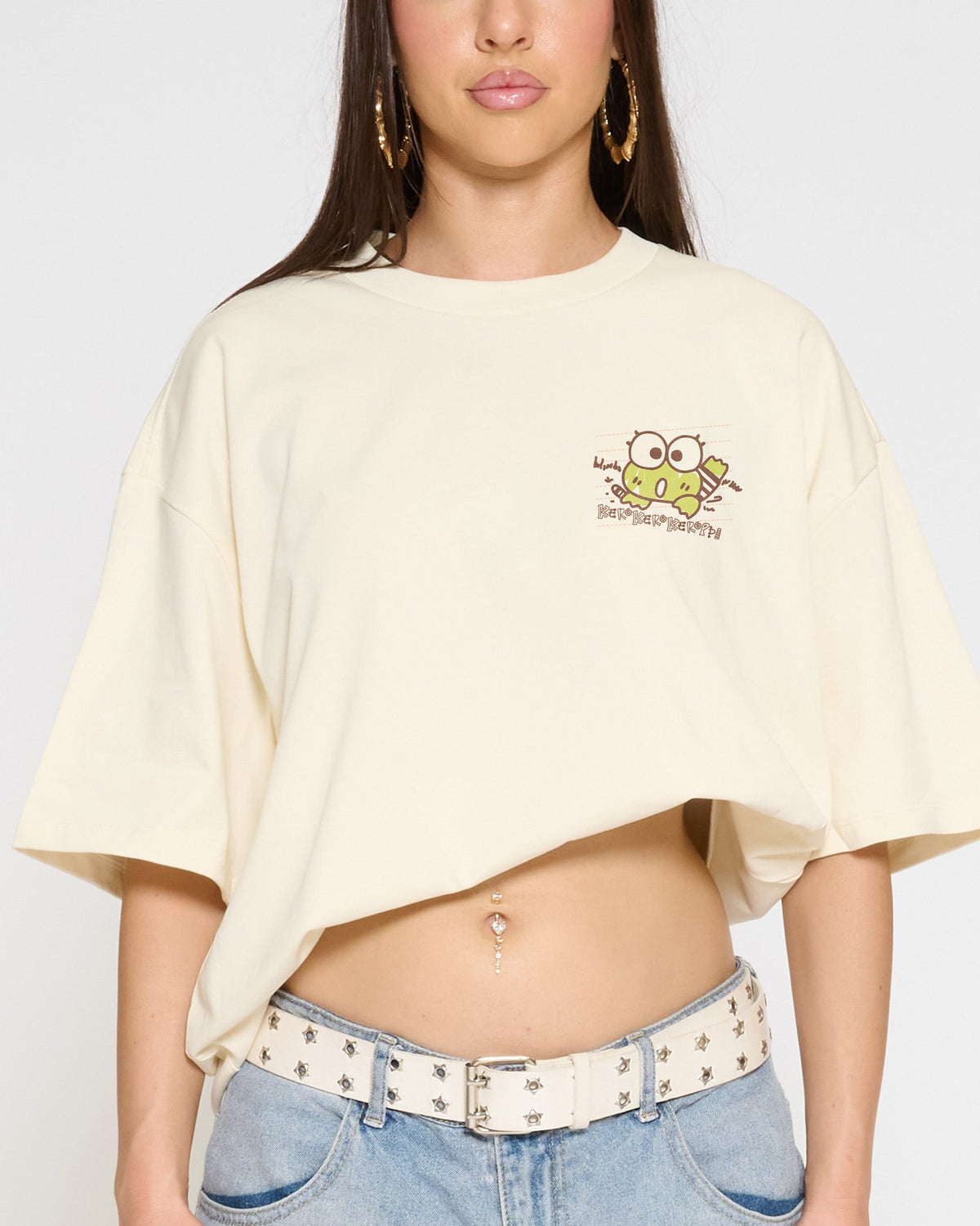 Keroppi Scribble Oversized Tee Unisex