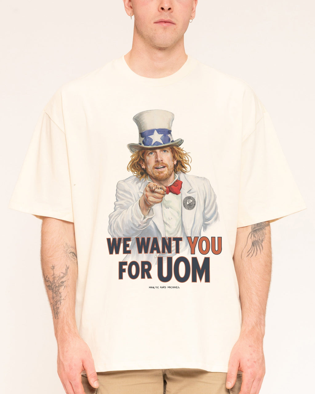 We Want You for Uom Oversized Tee Unisex