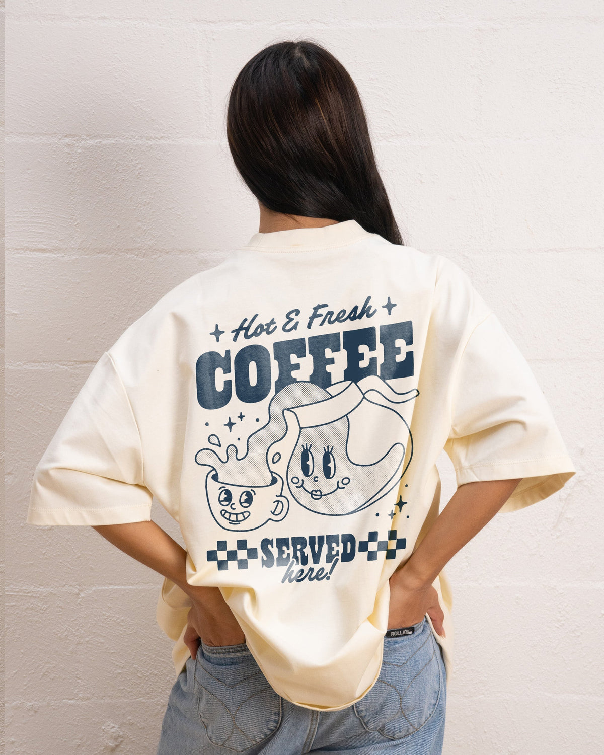 Hot & Fresh Coffee Oversized Tee Unisex