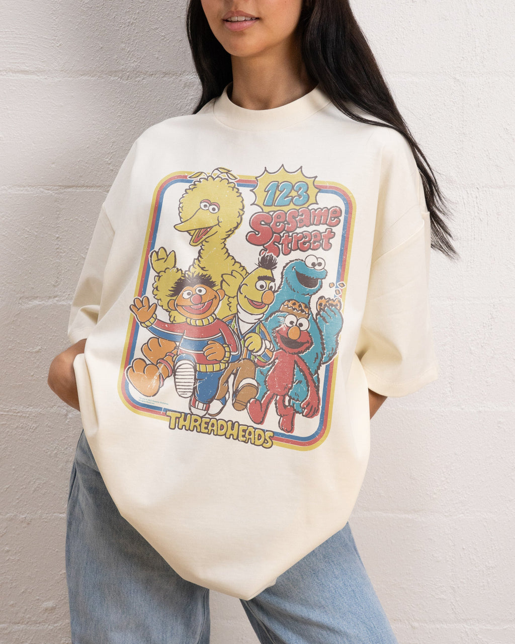 123 Sesame St Oversized Tee Unisex