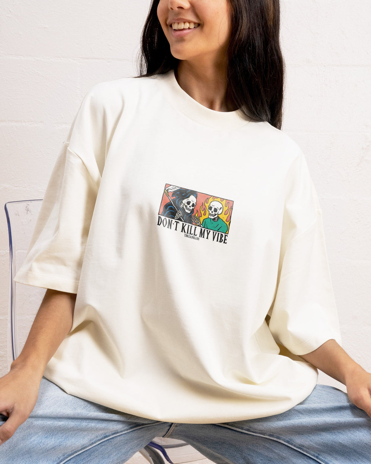 Don't Kill My Vibe Oversized Tee Unisex