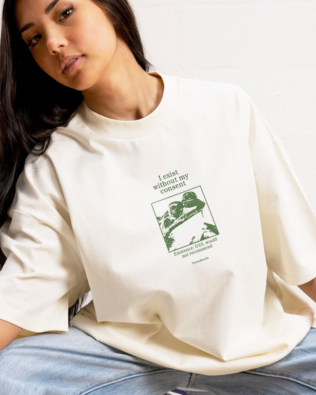 I Exist Without My Consent Oversized Tee Unisex