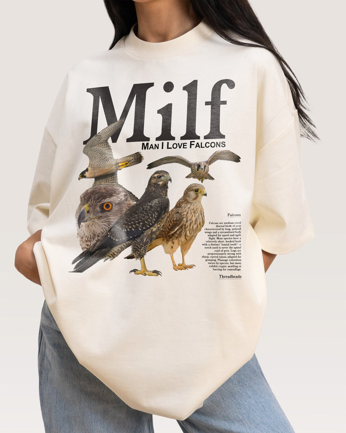 Man I Love Falcons Oversized Tee Unisex