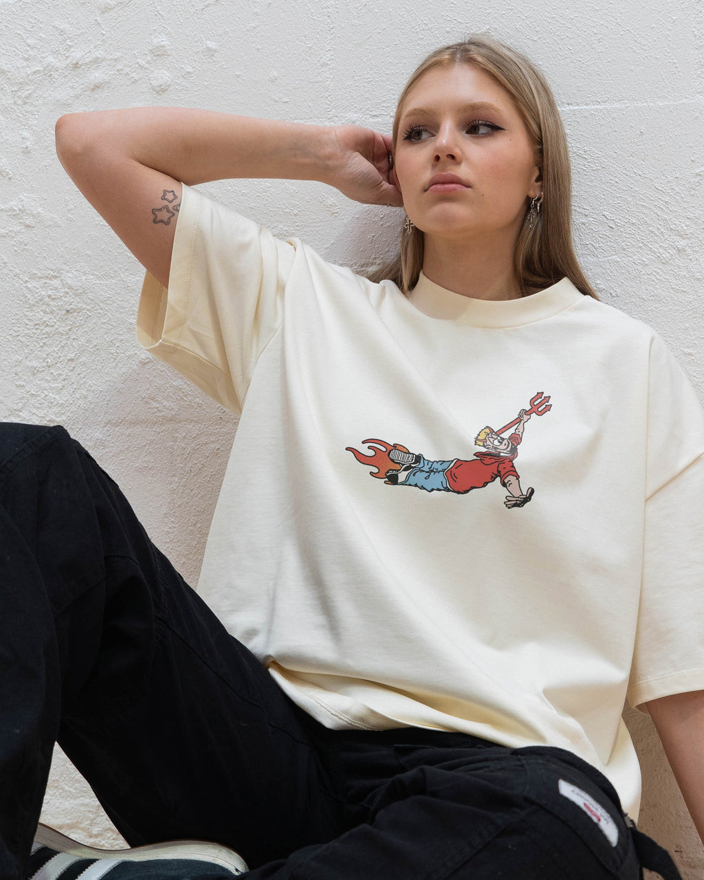 Hell Was Full Oversized Tee Unisex