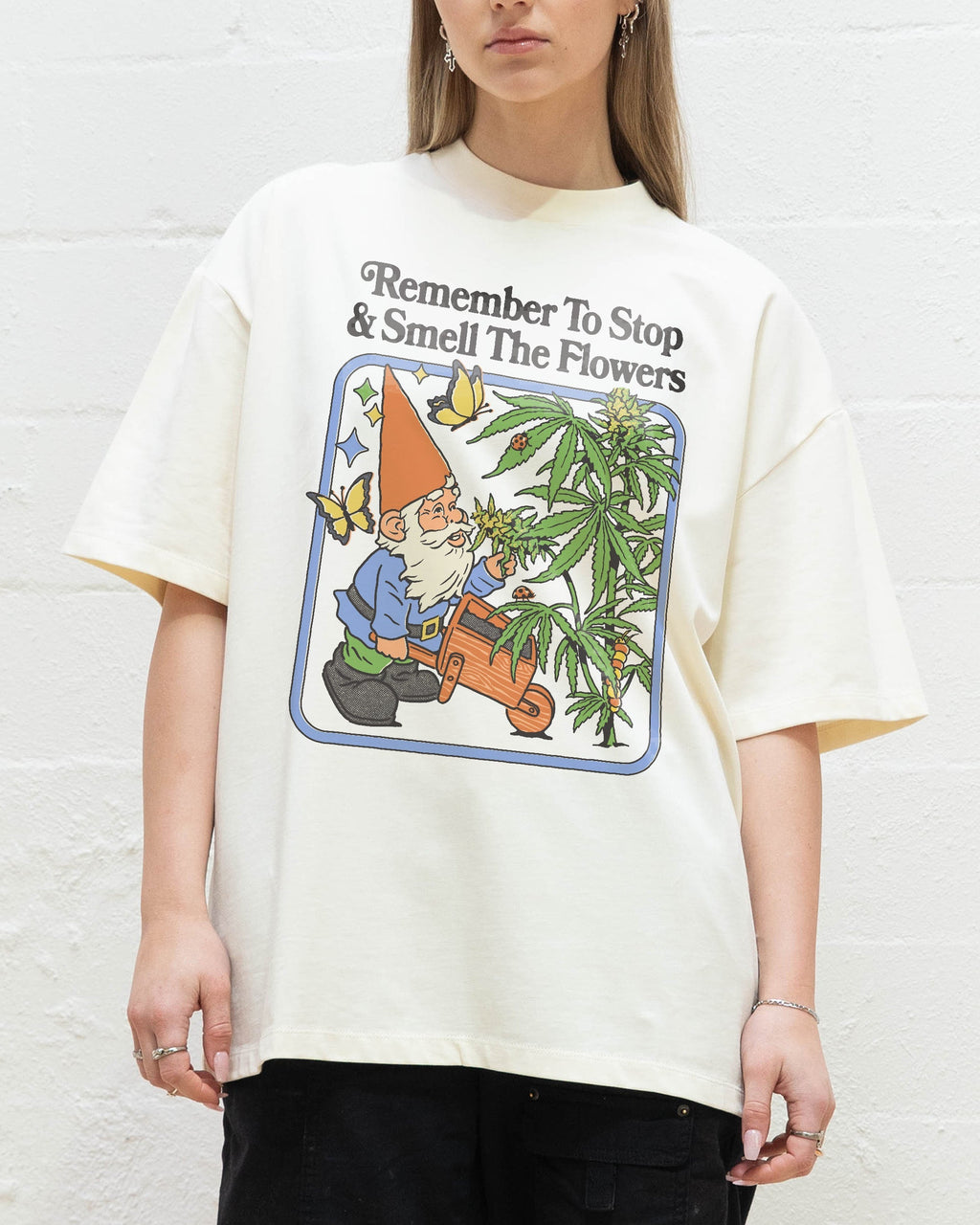 Smell The Flowers Oversized Tee Unisex