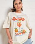 Aperol Spritz Please! Oversized Tee Unisex