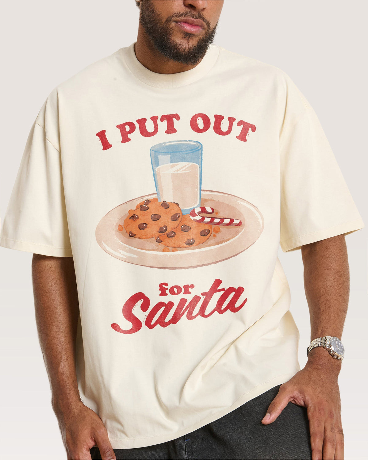 I Put Out for Santa Oversized Tee Unisex