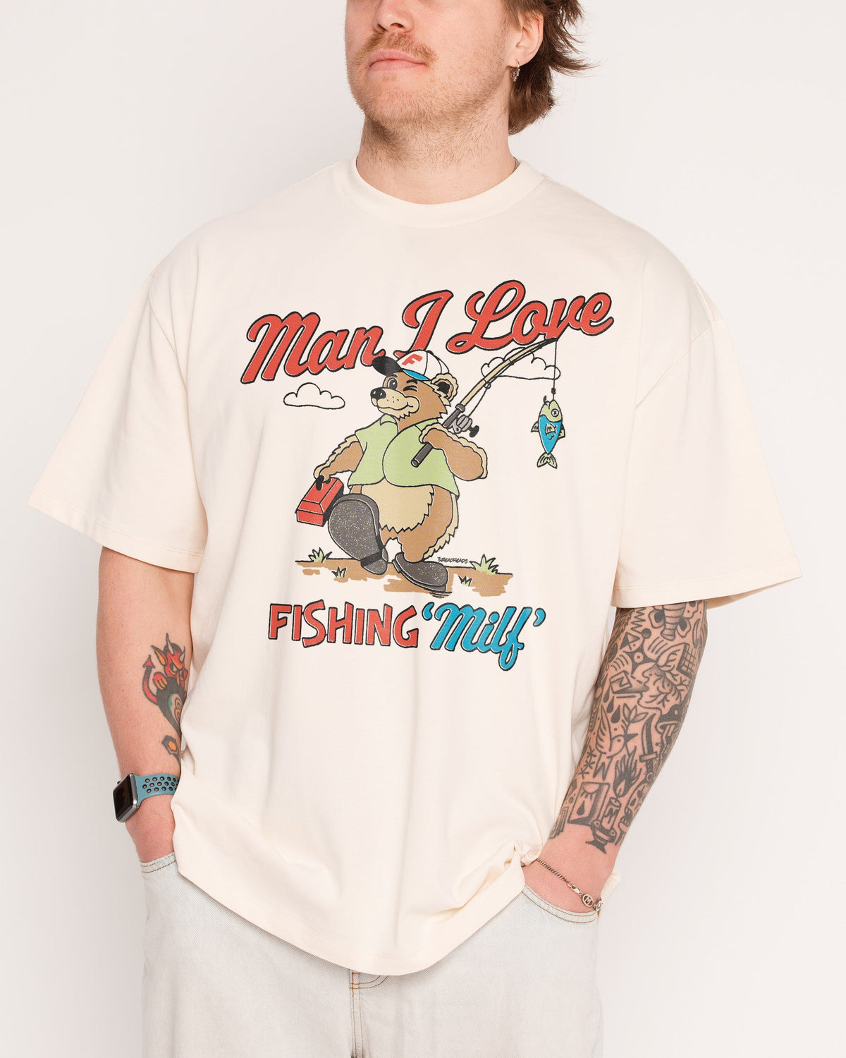 MILF Fishing Oversized Tee Unisex