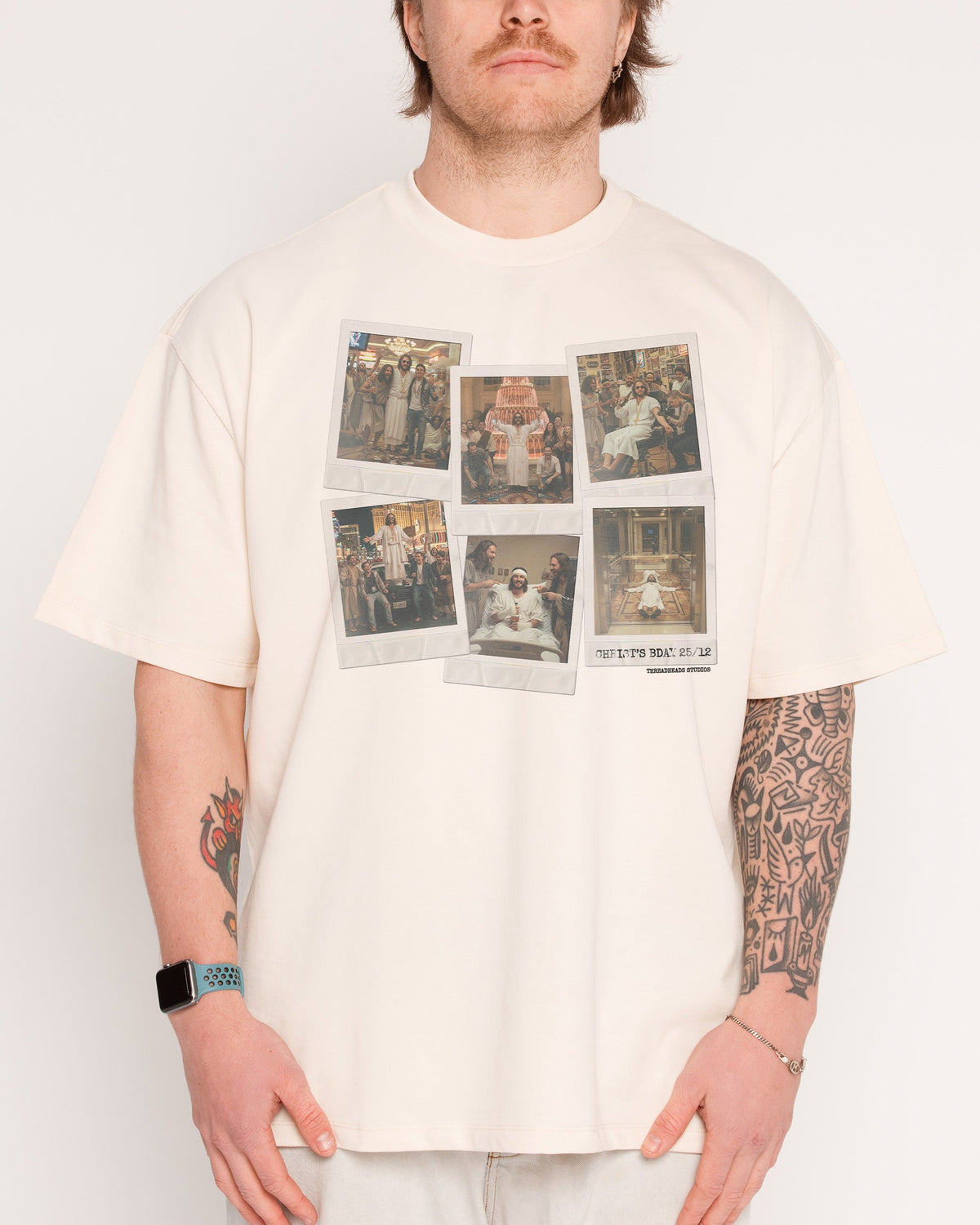 Christ's Bday Bender Oversized Tee Unisex