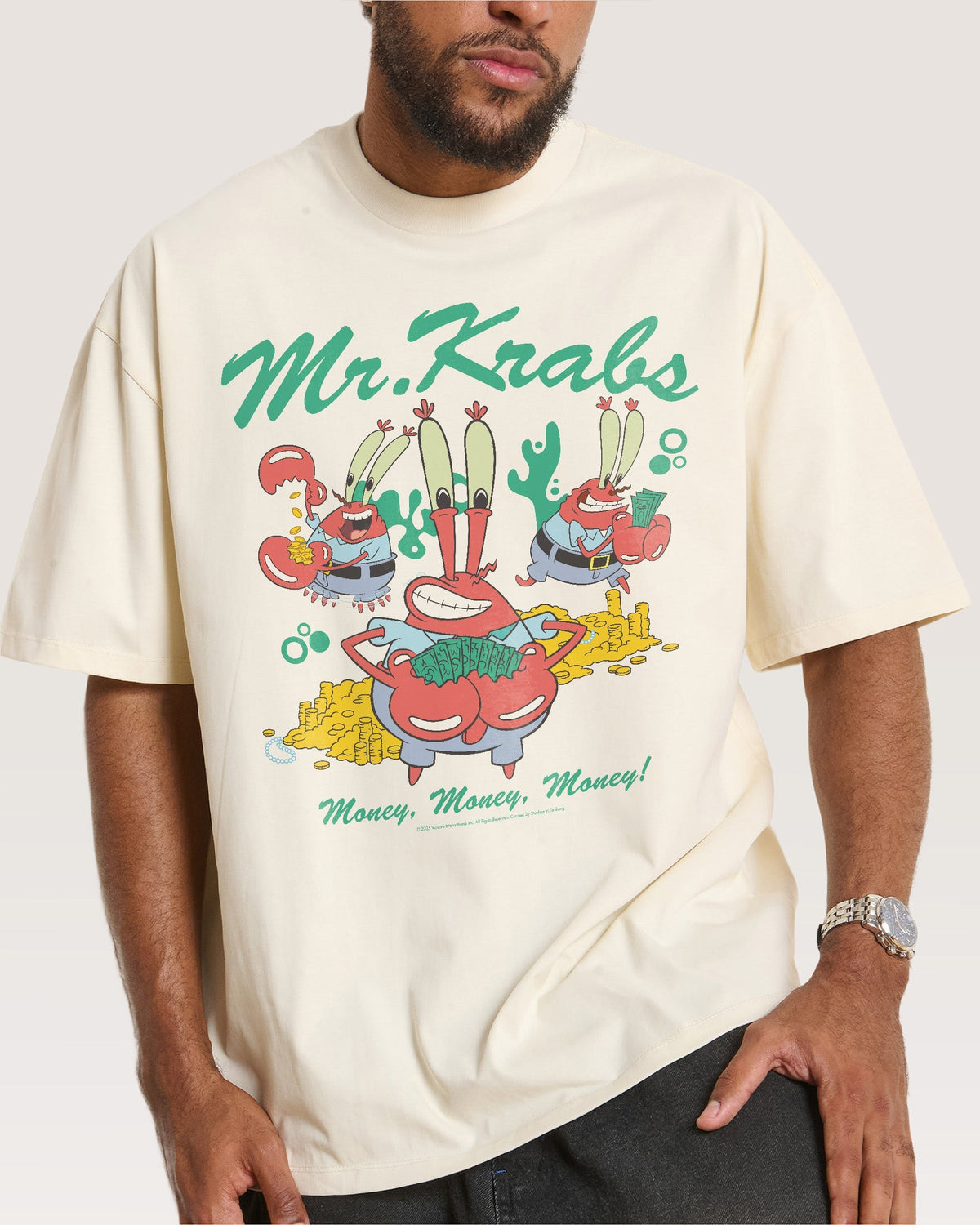 Money Man Krabs Oversized Tee Unisex