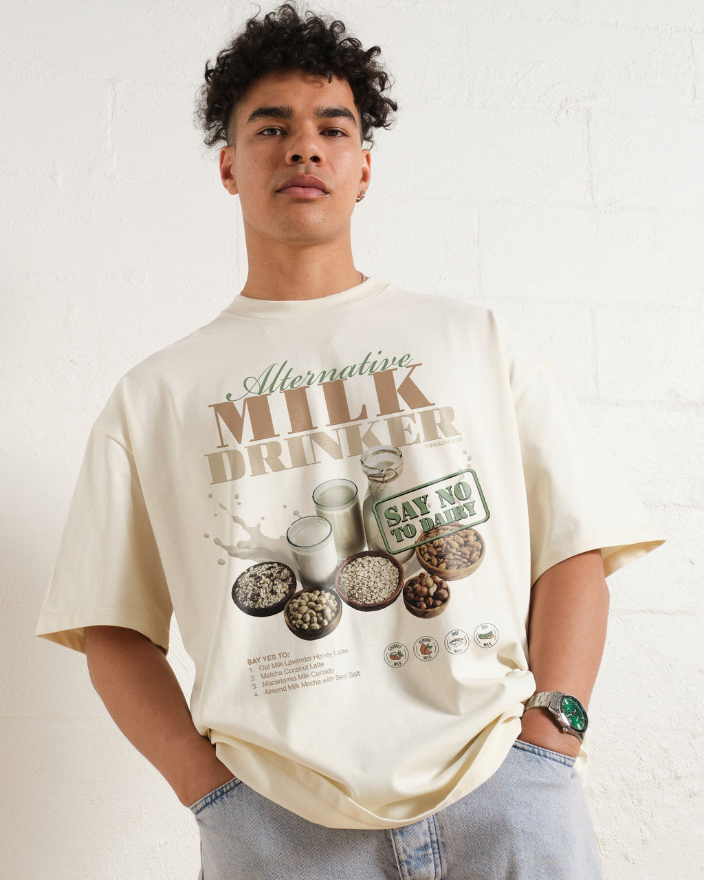 Alternative Milk Drinker Oversized Tee Unisex