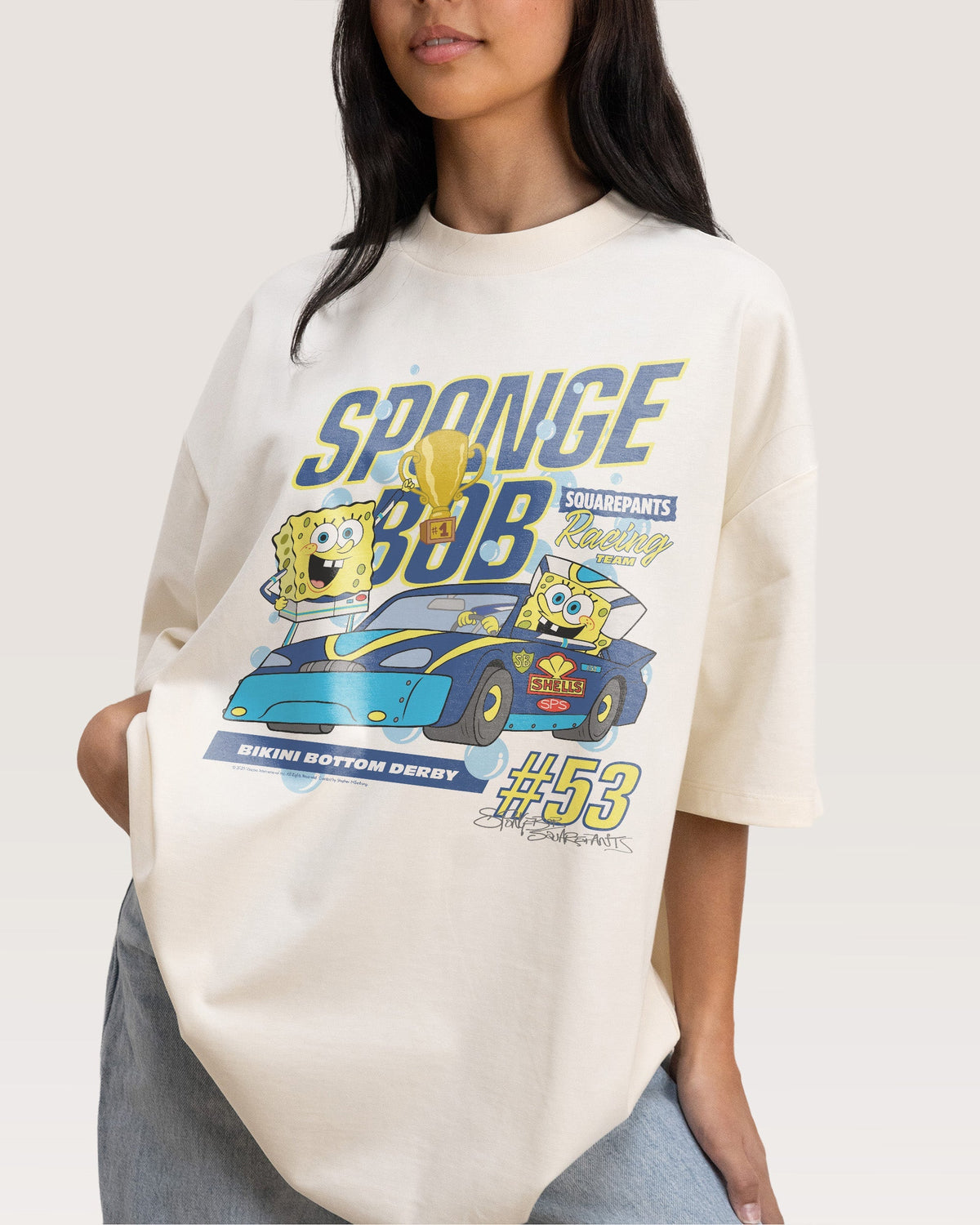 Spongebob Racing Oversized Tee Unisex