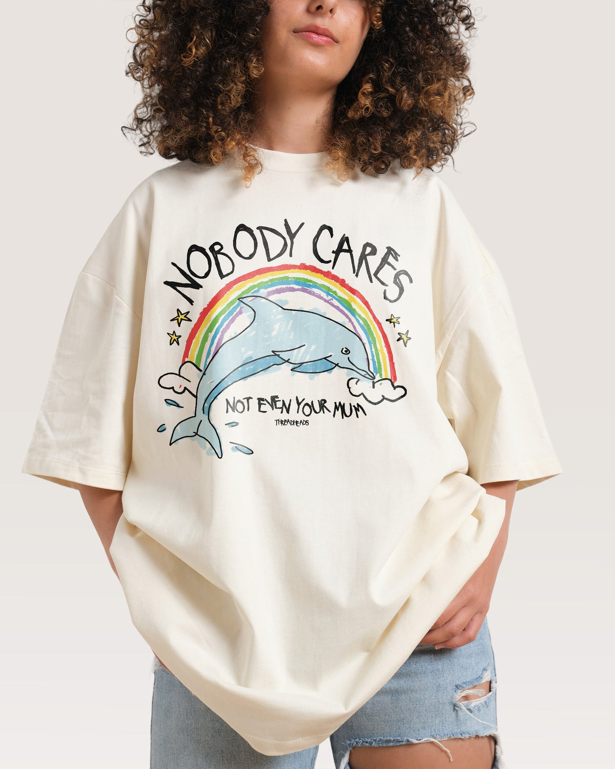 Nobody Cares Oversized Tee Unisex