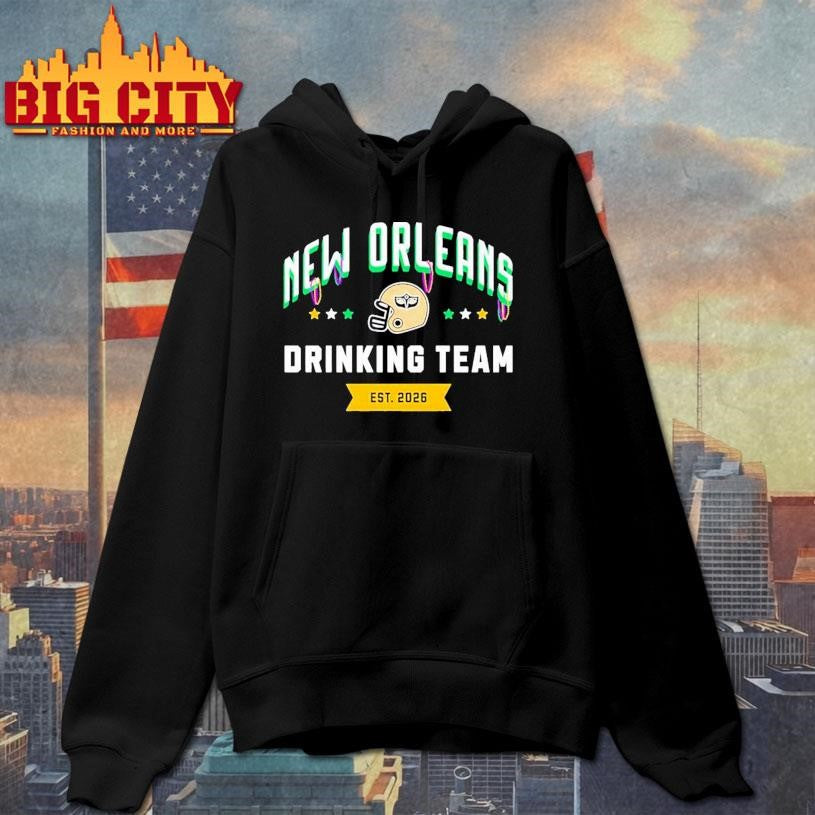 New Orleans football Drinking Team St. Patrick’s Day 2026 Shirt Unisex