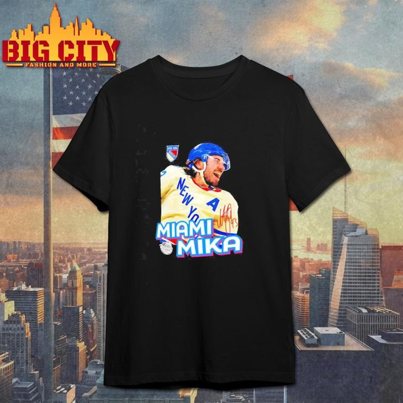 New York Rangers Mika Zibanejad Miami Mika graphic Shirt Unisex