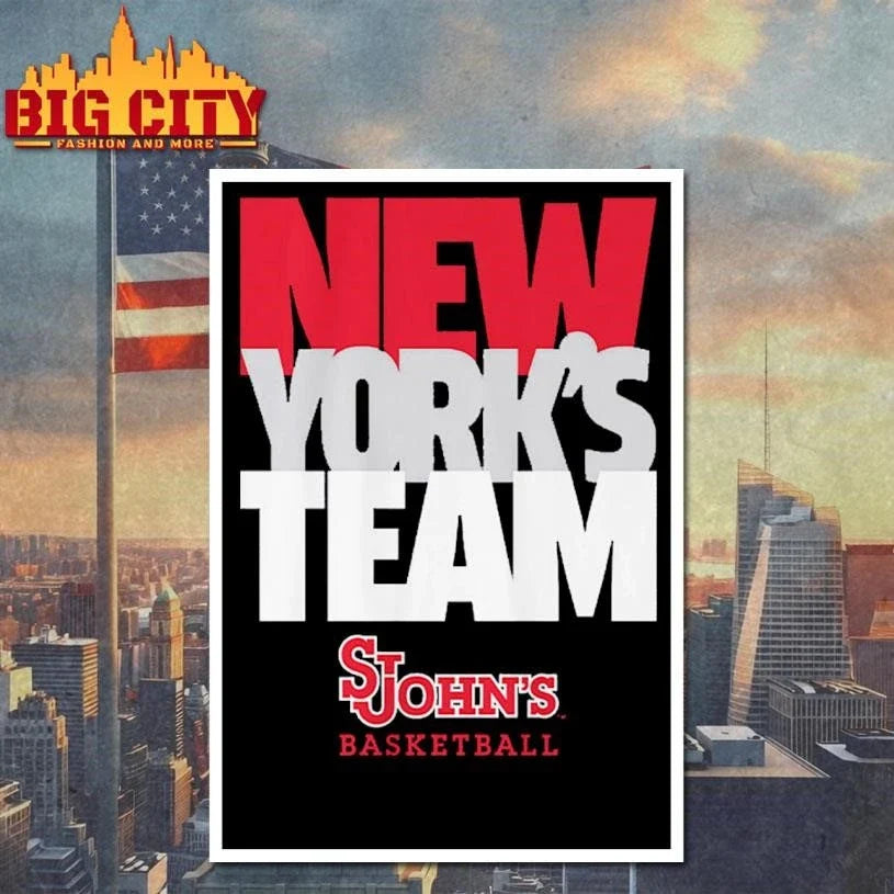 New York’s Team Text Stack St. John’s Basketball Shirt Unisex
