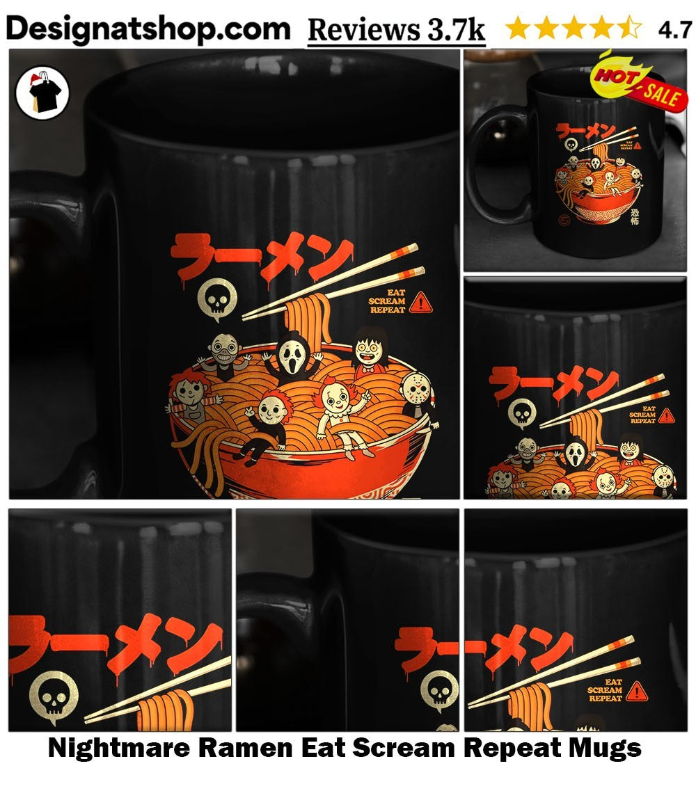 Nightmare Ramen Eat Scream Repeat shirt