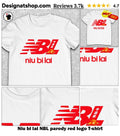 Niu bi lai NBL parody red logo shirt