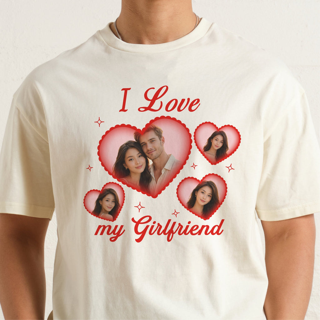 I Love My Girlfriend/Boyfriend Custom Tee Unisex