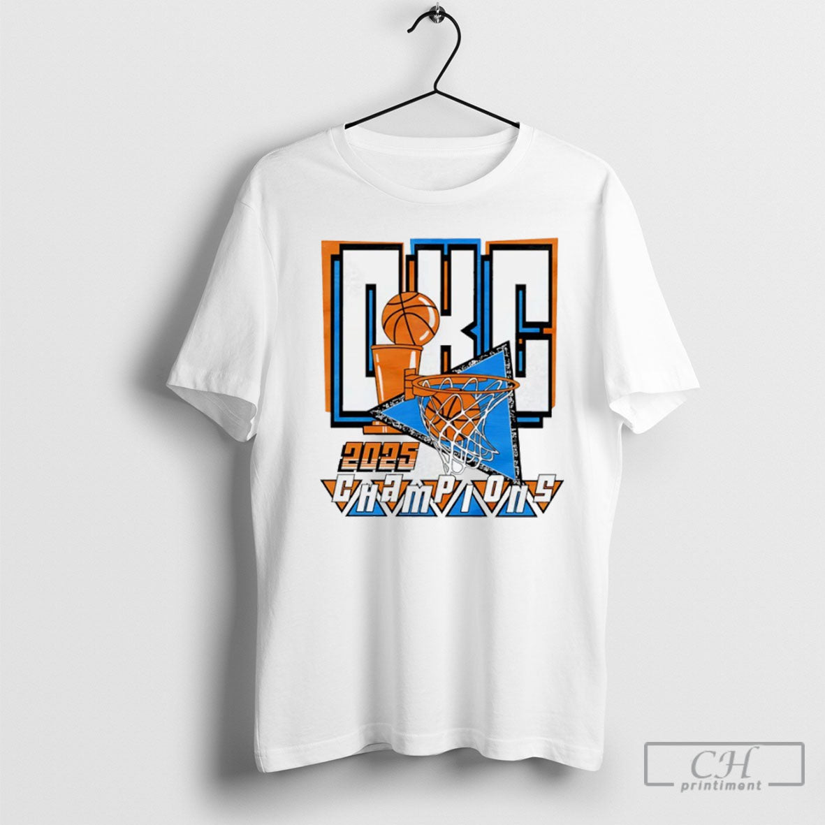 Okc Champions 2025 Trophy Triangles T Shirts Unisex