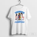 Okc Thunder Western Conference 2025 Nba Finals Champions Signatures Shirts Unisex