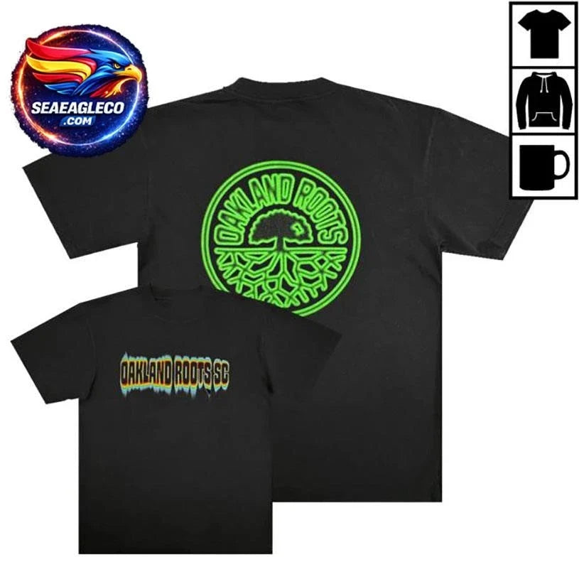 Oakland Roots Sc Acid Two Sided Shirt Unisex