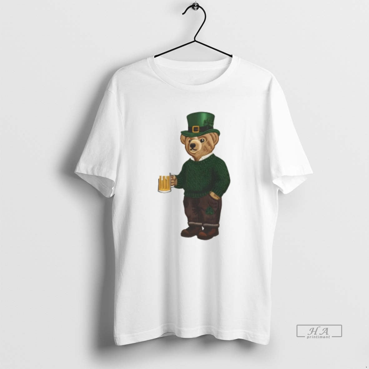 Official Bear Irish Lucky Girl Irish St Patricks Day Unisex