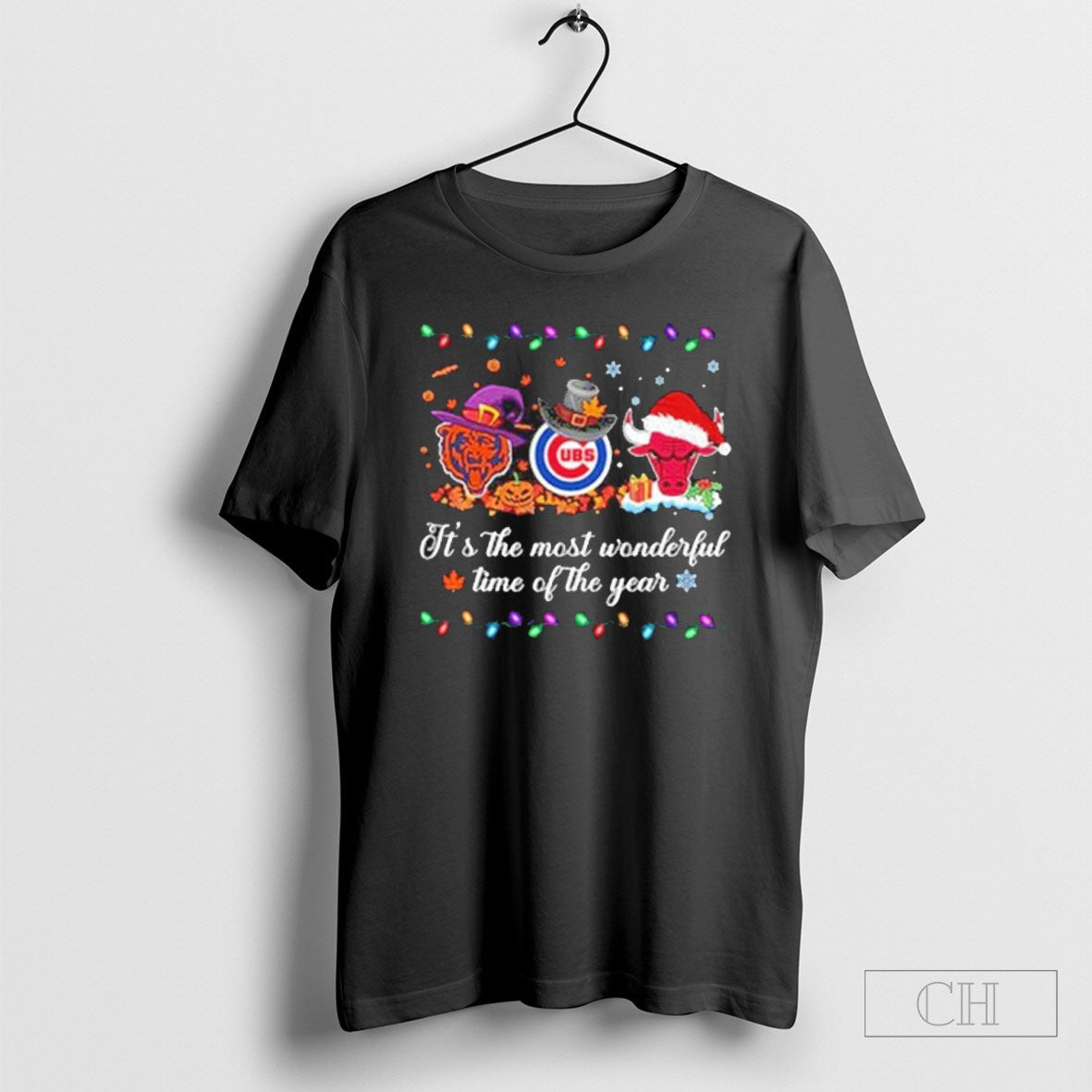 Official Bears Bulls Cubs Logo Its The Most Wonderful Time Of The Year Sweater Tee Unisex