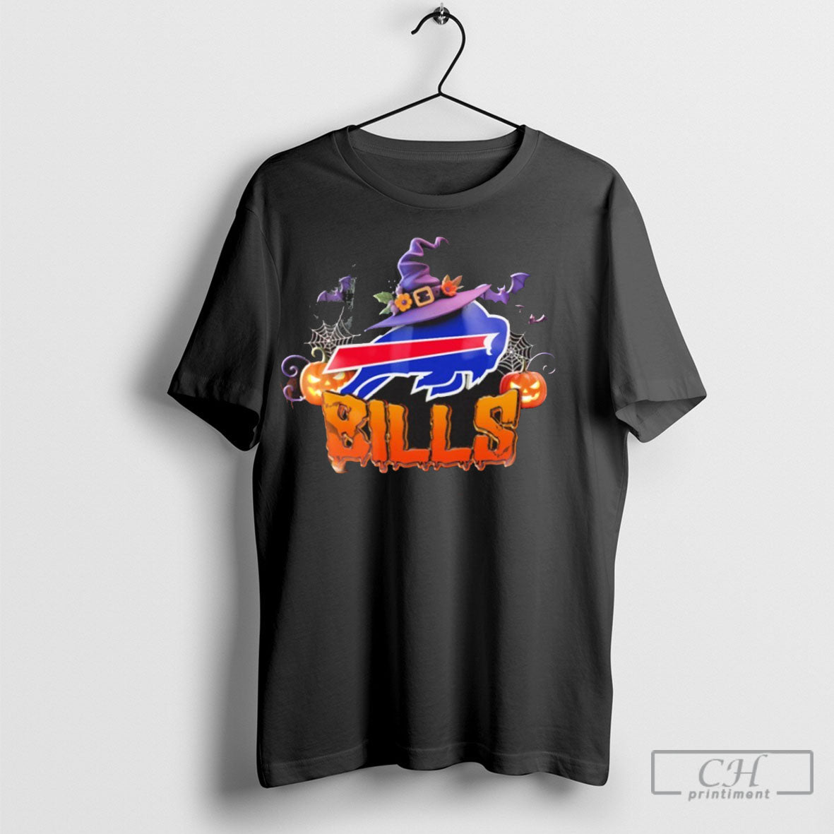 Official Bills Logo Halloween Pumpkin Shirt Sweater Unisex