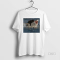 Official Black Cat Biting Shark Funny Unisex