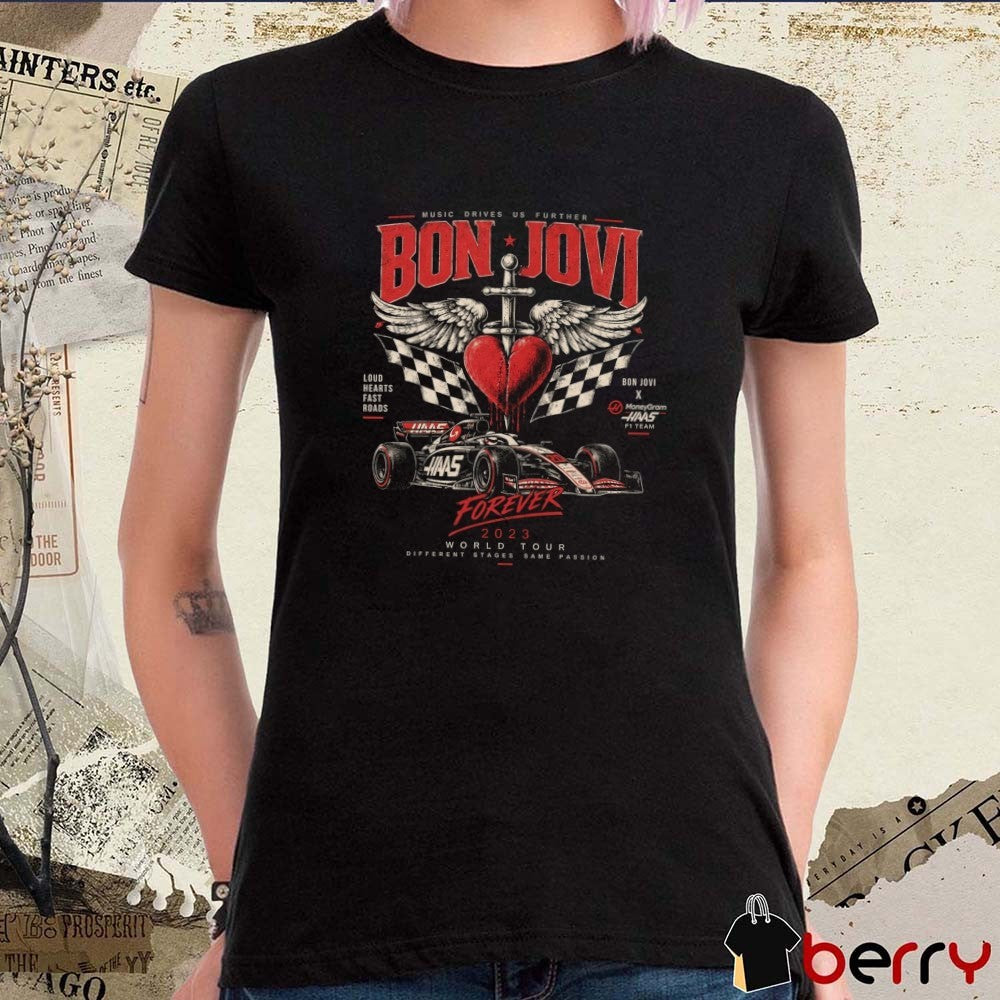 Bon Jovi x TGR Haas F1 Team Camden Market London September 3-13 2026 t-shirt
