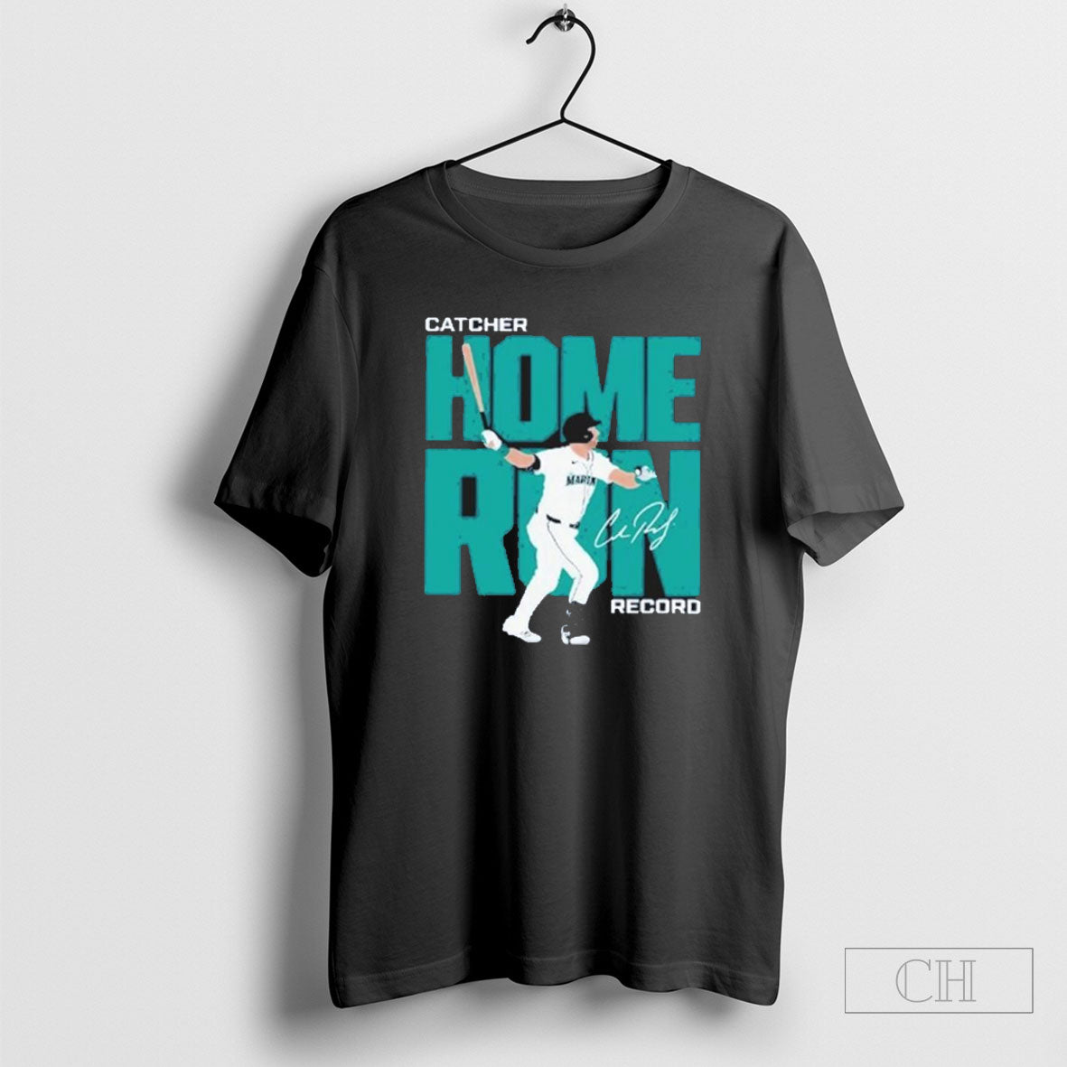 Official Cal Raleigh Catcher Home Run Record T Sweater Unisex