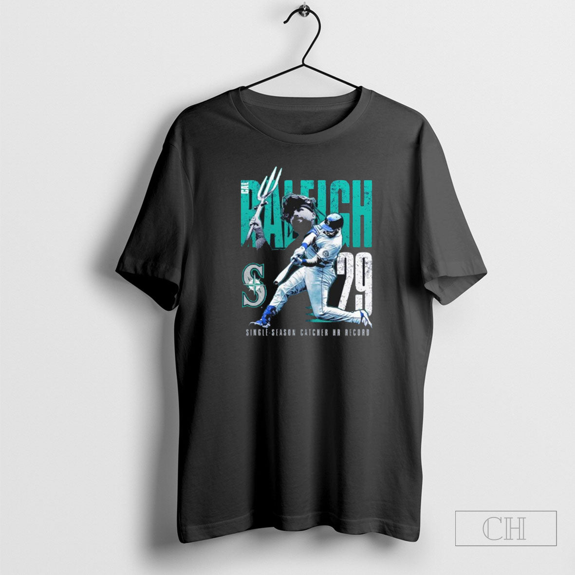 Official Cal Raleigh Seattle Mariners Single Season Catcher Home Run Record T Sweater Unisex