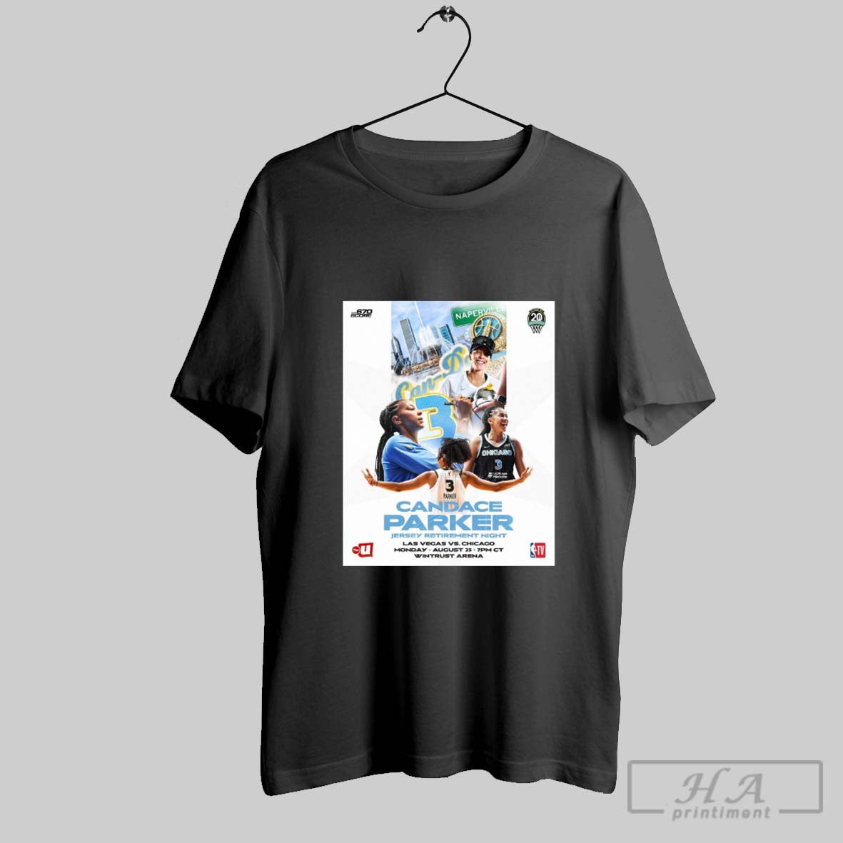 Official Candace Parker Jersey Retirement Night Las Vegas Aces Vs Chicago Sky August 25 2025