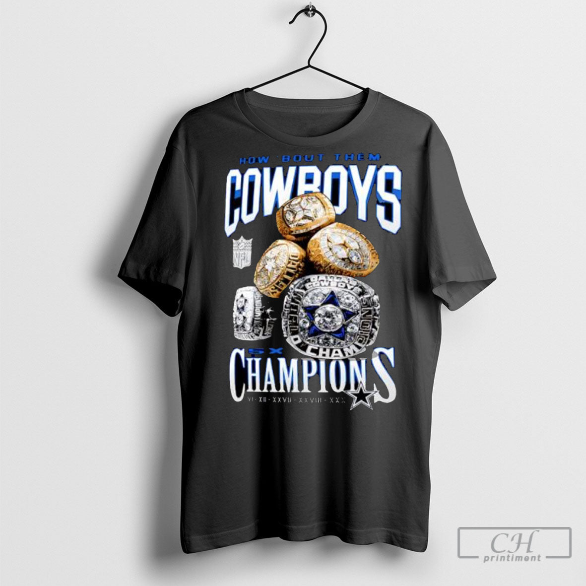 Official Dallas Cowboys Merchandise 5x Rings Sweater Unisex