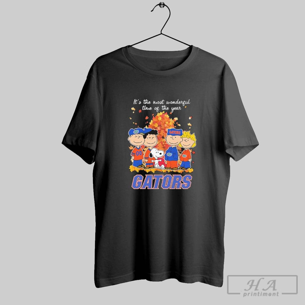 Official Florida Gators And Peanuts Characters Its The Most Wonderful Time Of The Year Tee