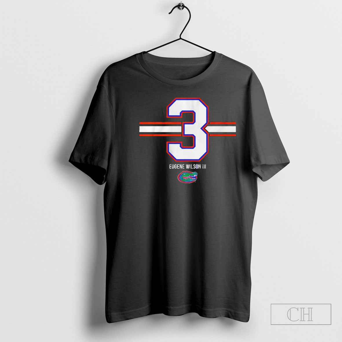Official Florida Gators Football Eugene Wilson Iii Number 3 Stripe Sweater Unisex