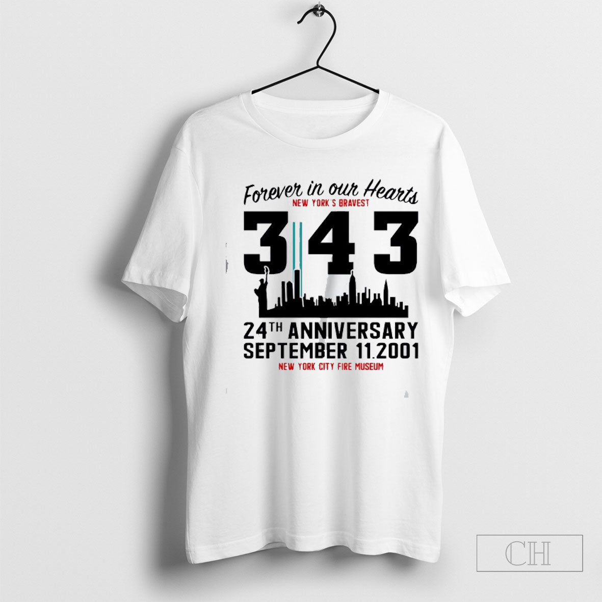 Official Forever In Our Hearts 343 New Yorks Bravest 24th Anniversary Sweater Unisex