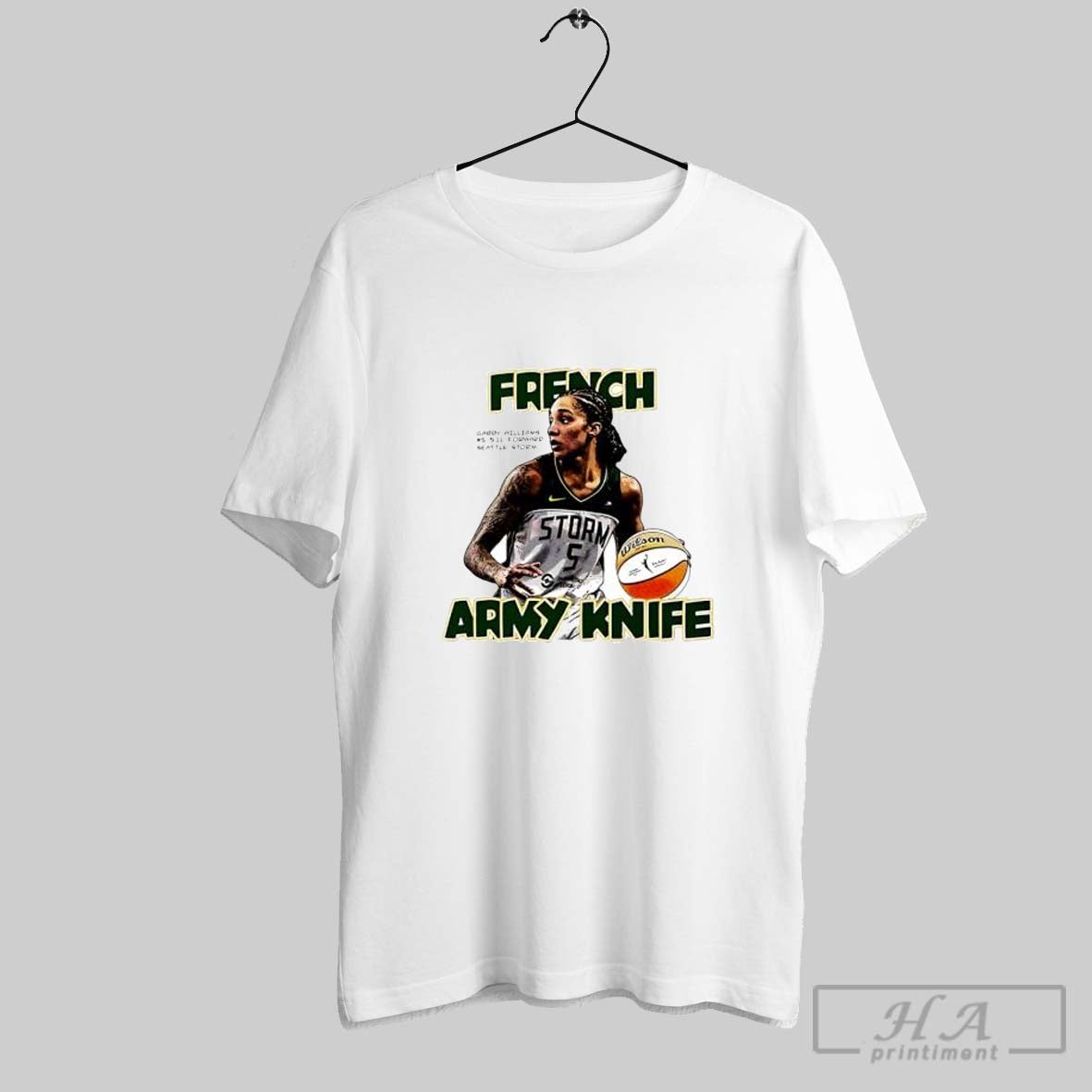 Official French Army Knife Gabby Williams Seattle Storm Wnba Unisex