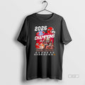 Official Georgia Bulldogs Sec Champions 2026 Go Dawgs Helmet And Mascot Holding Ball Unisex