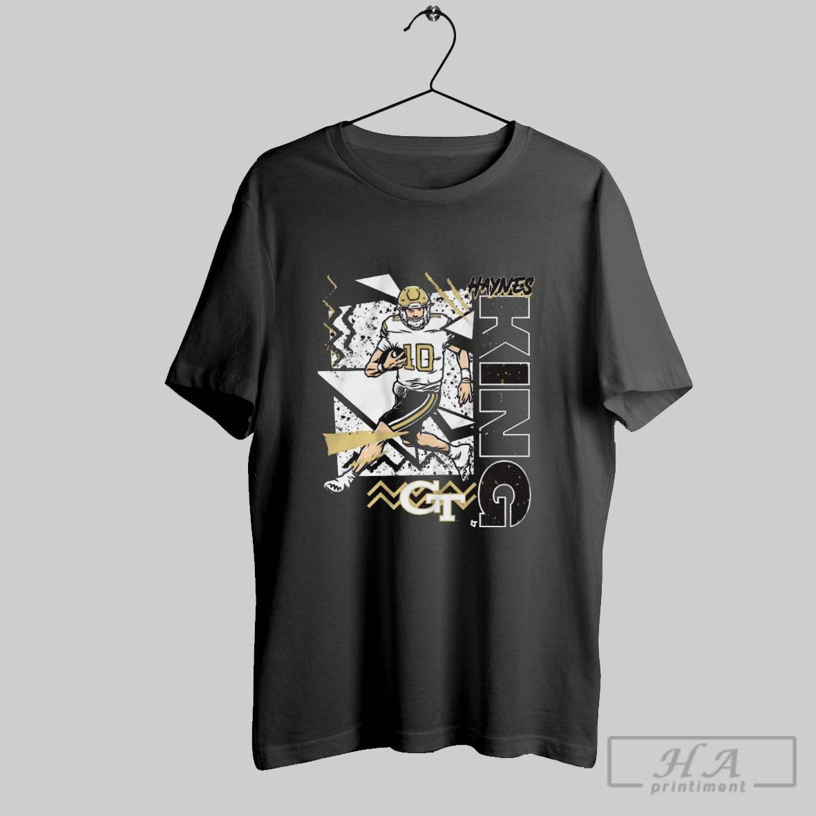 Official Georgia Tech Yellow Jackets Football Ncaa Haynes King 90s Style Graphic Unisex