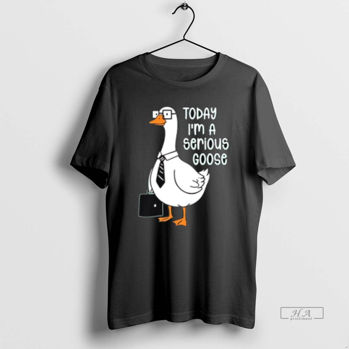 Official Goose Holding Backpack Today Im A Serious Goose Unisex