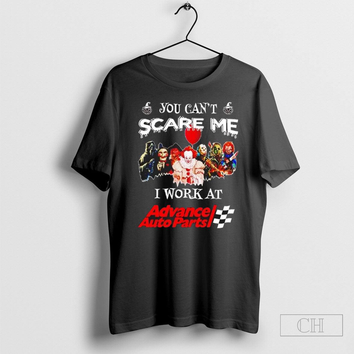 Official Horror Halloween You Cant Scare Me I Work At Advance Auto Parts Sweater Tee Unisex