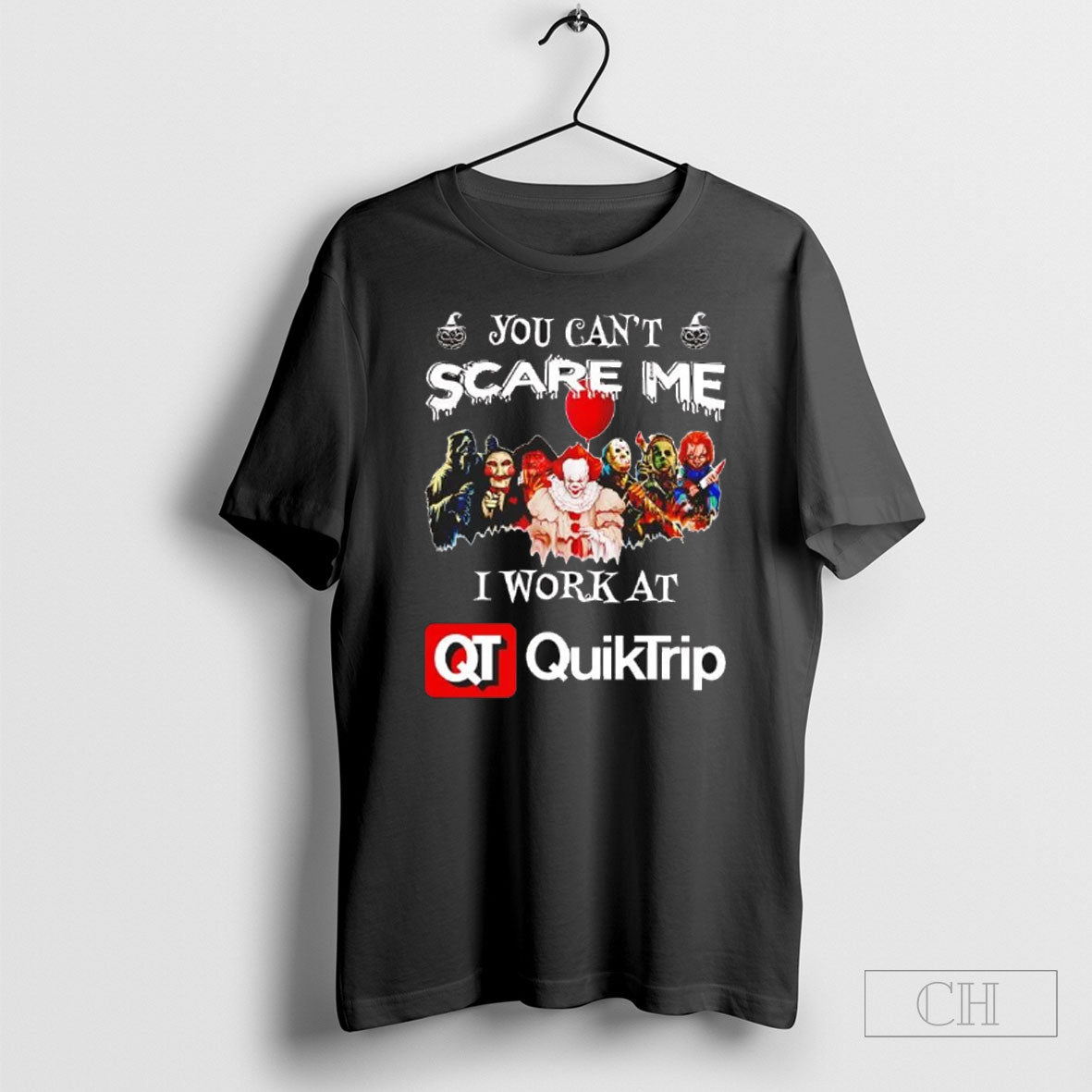 Official Horror Halloween You Cant Scare Me I Work At Quiktrip Sweater Unisex