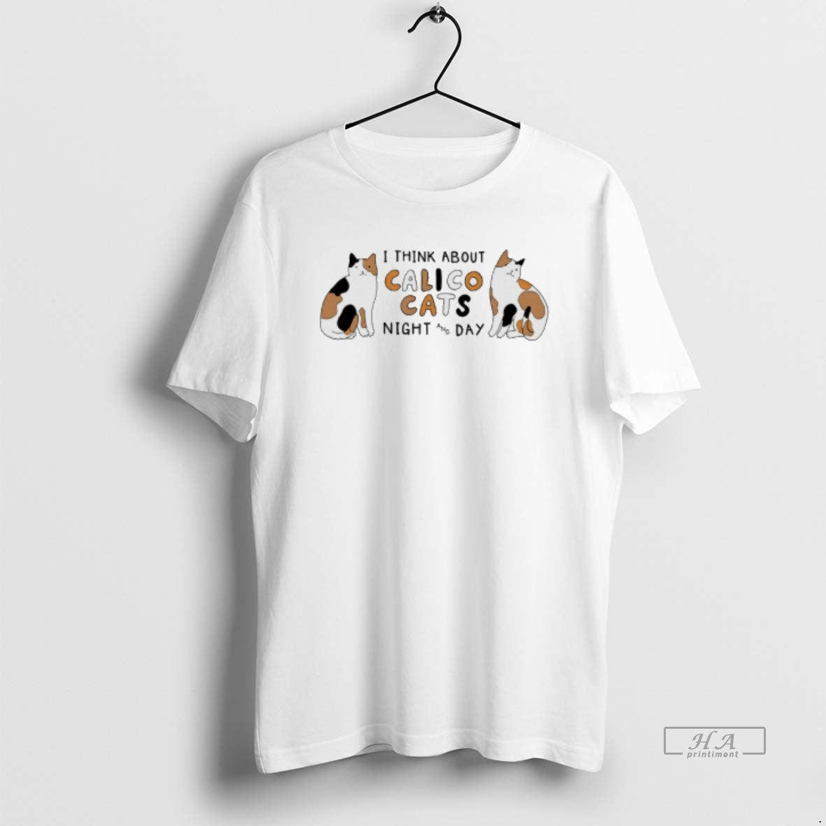 Official I Think About Calico Cats Night And Day Meme Unisex
