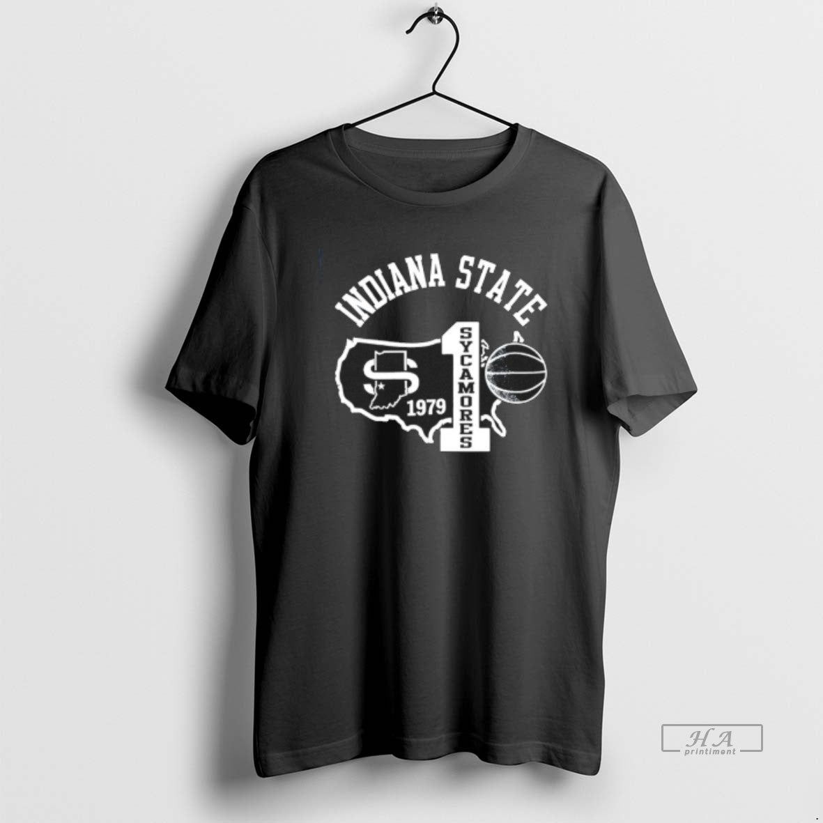 Official Indiana State Sycamores Basketball 1979 Number One Vintage Unisex