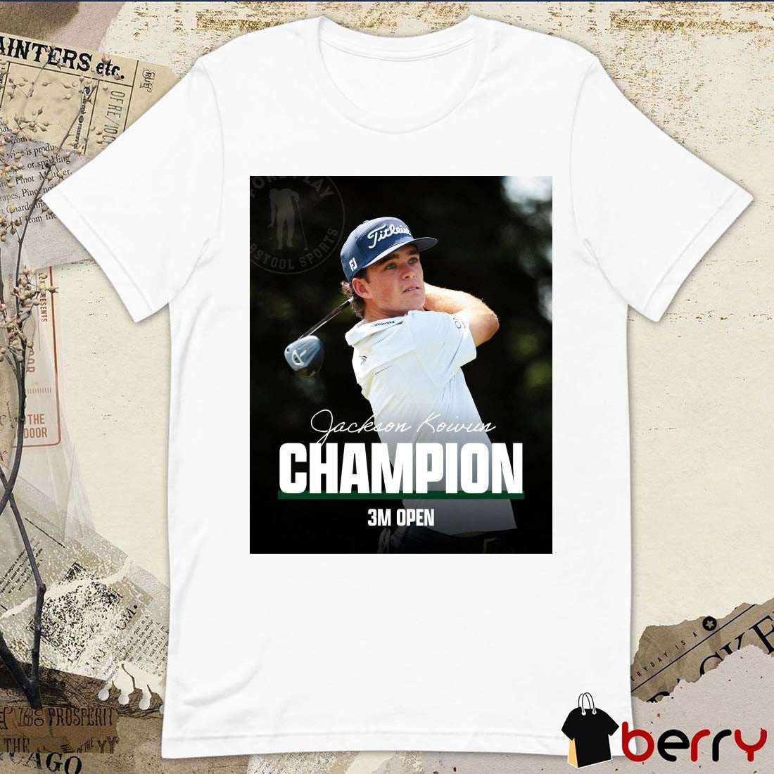 Jackson Koivun 2026 Champion 3M PGA Tour Winner Open Fore Play Poster t-shirt