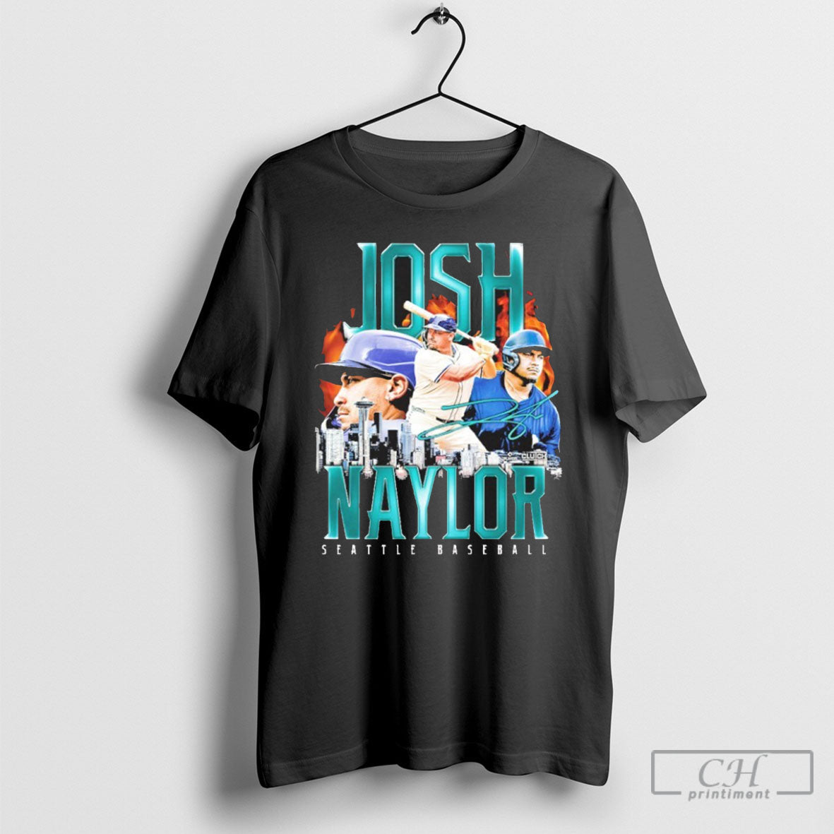 Official Josh Naylor Retro Flair Seattle Baseball Sweater Unisex